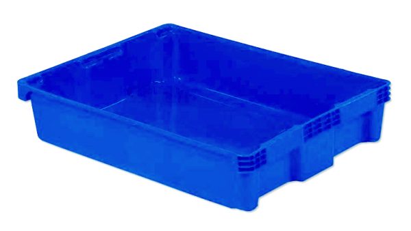 Stackable Blue Containers Stackable Storage Containers & Nestable Totes | by Flexcon
