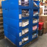 Palletized warehouse bins
