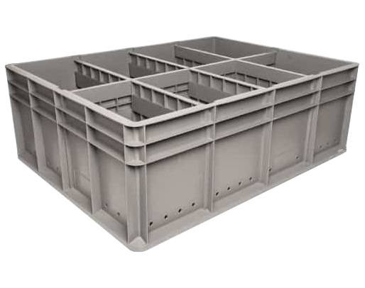 33 x 26 x 11" Heavy-Duty Straightwall Stackable Container
