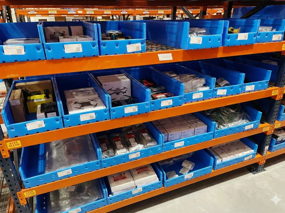 Hopper Front Bin for Pallet Racks